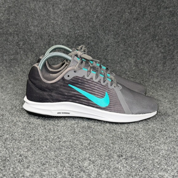 Nike Shoes - Nike Downshifter 8 Running Shoes Women's 7 Grey Turquoise Athletic Run Training